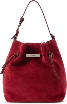 Iceberg Bucket Shoulder Bag - Dames - Schoudertassen - Rood - ONE Size - Leer - Tassen