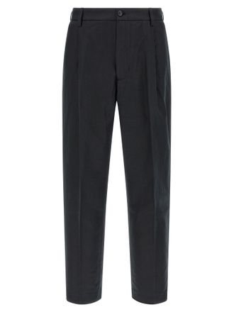 Department Five Black Cotton Casual Mens Pants