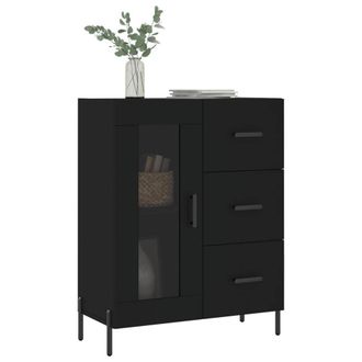Berkfield Home Sideboard Black 69.5x34x90 cm Engineered Wood