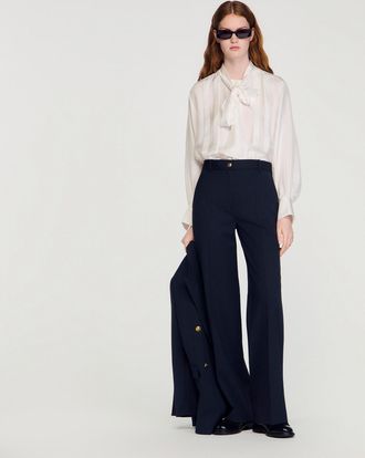 Sandro Chalk-striped trousers
