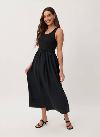Bella Dahl Sweater Midi Dress In Black