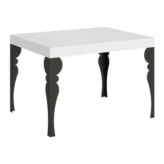 Itamoby Itamoby - Tavolo allungabile 80x120/204 cm Paxon Bianco Frassino telaio Antracite