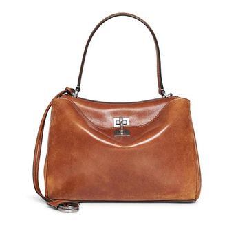 Balenciaga Rodeo Handtas Small - Dames - Tassen - Bruin - Maat: ONE Size Zijde