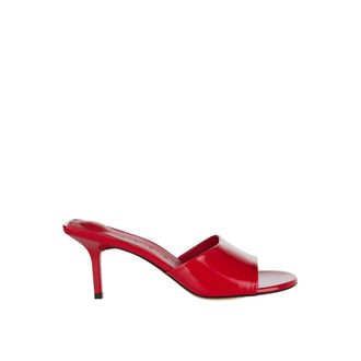 Jacquemus Les Mules Cubisto - Dames - Muiltjes - Rood - 38 EU - Leer - Schoenen