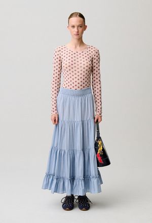 Claudie Pierlot Jupe longue ray&eacute;e