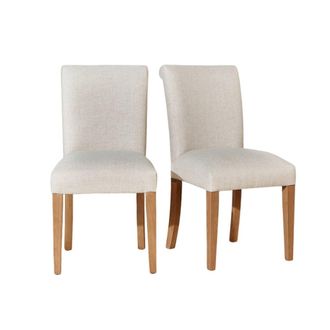 Robin des Bois Sillas de comedor ign&iacute;fugas de madera maciza lino
