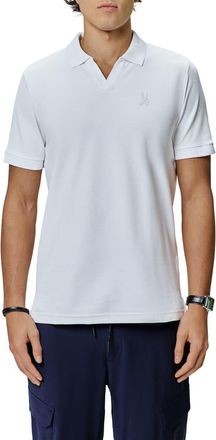 Psycho Bunny Geoffrey Johnny Collar Polo in White at Nordstrom, Size 6