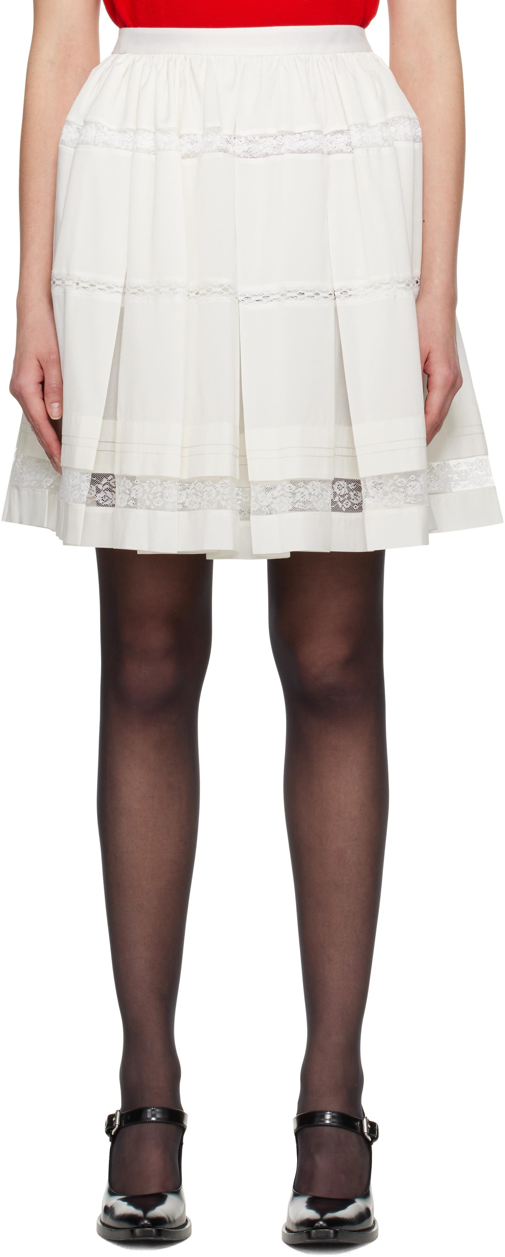 スカート SHUSHU TONG Women Mini Skirts FSDESK06 BDD749 KK100 Beige SHUSHU TONG - Puff Skirt - Cream – Simonett