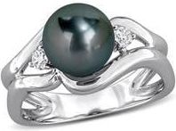 Delmar Cultured Tahitian Pearl Ring in Black at Nordstrom Rack, Size 7