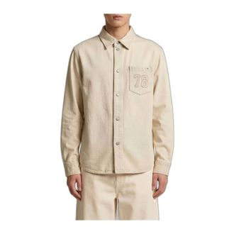 Golden Goose Journey Denim Jacket - Heren - Overhemden - Beige - Maat: L Denim