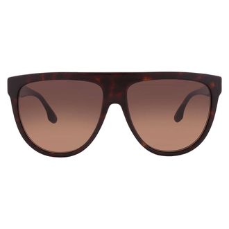 Victoria Beckham Brown Gradient Browline Ladies Sunglasses VB680S 234 58