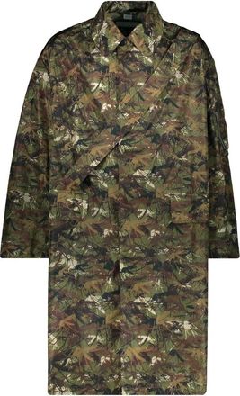 Random Identities Nylon Trenchcoat met klepzakken - Heren - Parka Jassen - Veelkleurig - L - Nylon - Jassen