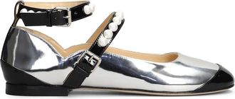 Mach & Mach Ballerine con inserti - Argento