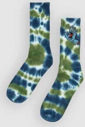 Santa Cruz Screaming Hand Tie Dye Calze blu