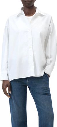 Closed Cape Shirt In White