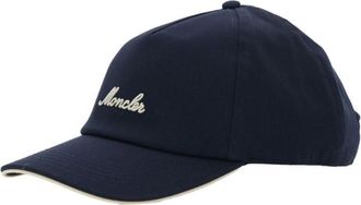Moncler Navy Blue Logo Baseball Hat