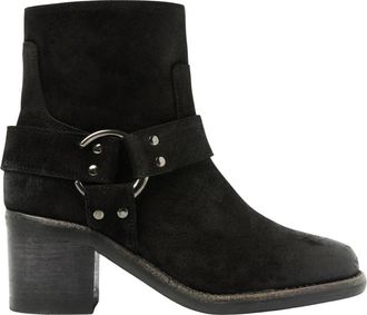VIA VAI Flo Baker Enkellaarsjes - Dames - Laarzen met Hak - Zwart - 39 EU - Denim - Schoenen