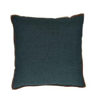 POMAX Coj&iacute;n de algod&oacute;n azul 45X45