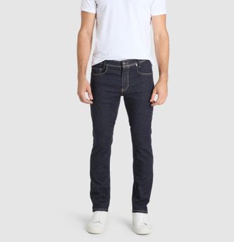MAC Broeken Straight-Jeans MAC Flexx-Driver, Herren, Gr. 31, L&auml;nge 30, ever blau, Denim/Jeans, Obermaterial: 92% Baumwolle, 6% Elastomultiester, 2% Elasthan, Jean