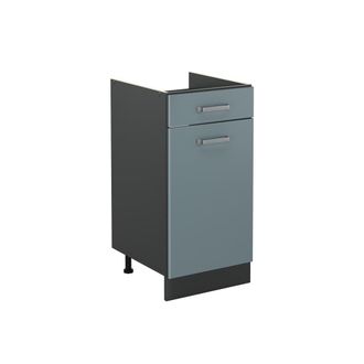 Vicco Mueble Bajo De Cocina R-line, Gris Azulado/antracita, 40 Cm Sin Encimera, Vicco