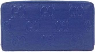 Gucci Pre-owned Wallets, male, Blue, Size: ONE SIZE Pre-owned Leather wallets