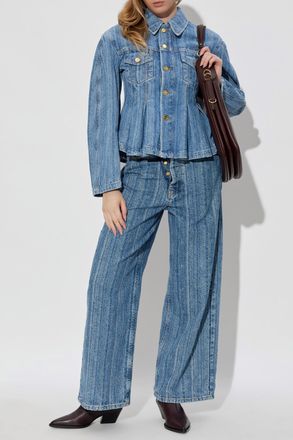 Ganni Denim Jacket, Womens, Blue