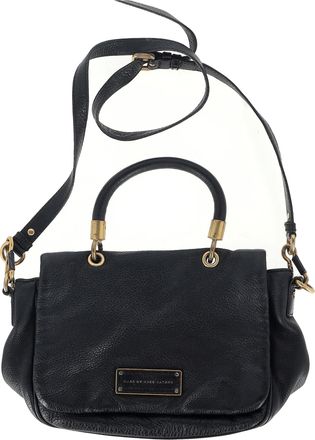 Marc Jacobs Marc by Marc Jacobs Te Hete Handtas in Zwart Leer