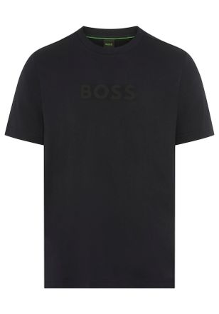 Boss Green by Hugo Boss T-Shirt BOSS GREEN, Herren, Gr. XXL, dunkelblau402, Single Jersey, Obermaterial: 100% Baumwolle, unifarben, regular fit normal, Rundhals, Shirts T-Shi
