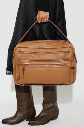 Acne Studios Leather Bag Camero, Unisex, Brown