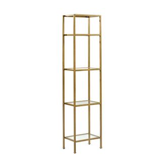 Crosley Furniture Aimee Narrow Etagere Soft Gold