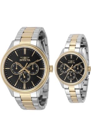 Invicta Specialty 49958 Horloge - Quartz Uurwerk - Roestvrij Staal met zwarte Wijzerplaat - 42mm