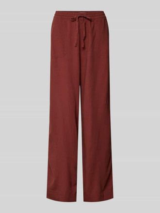 Mustang Jeans Mustang Hose aus Viskose-Leinen-Mix Modell LACEY in Rostrot, Gr&ouml;&szlig;e 34