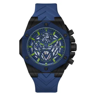 Guess Blue Synthetic Sport Mens Watch