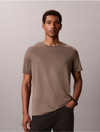 Calvin Klein Mens Supima Cotton Crewneck T-Shirt - Brown - 2XL