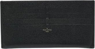 Louis Vuitton Pre-owned Wallets, female, Black, Size: ONE SIZE Pre-owned Leather Wallet