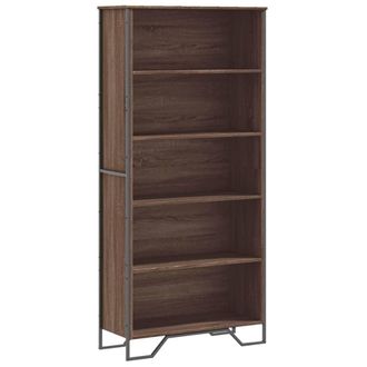 Berkfield Home Book Cabinet Brown Oak 80x31x169 cm Engineered wood | Size: 80 x 31 x 169 cm