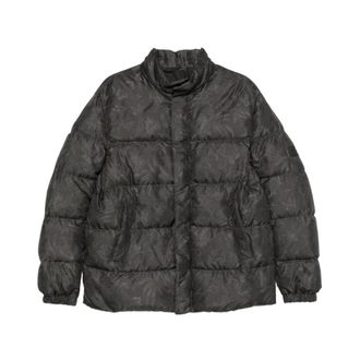 Etro Gewatteerde pufferjack met paisleyprint - Heren - Gewatteerde jassen - Zwart - L - Polyester - Jassen