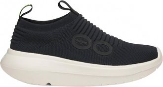 Oofos Womens Oomy Zen Slip On Shoes In Chalk / Black