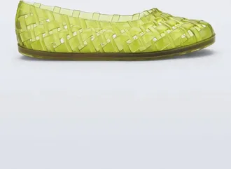 Melissa Womens Possession Ballerina Flat Shoes In Green