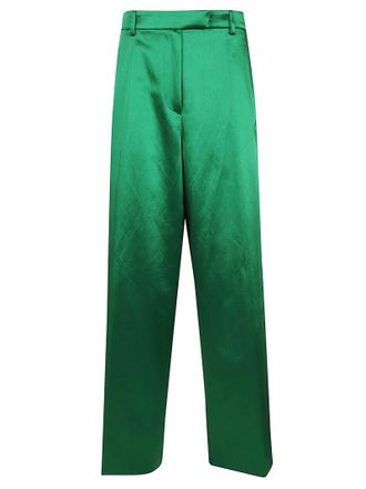 Dries Van Noten Straight-Leg Trousers with Defined High Waist and Discreet Closure