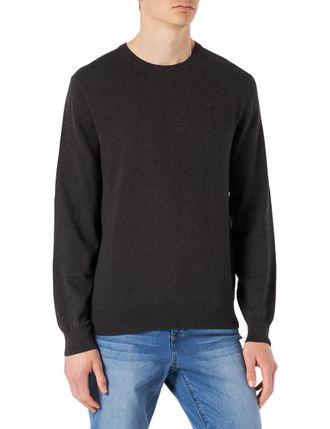 Daniel Hechter Mens Knit Crew Neck nos Sweater, Anthracite, XXXL