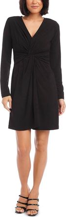 Karen Kane Twist Front Dress In Black