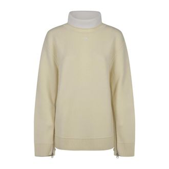 Courrèges Dames, Truien, Beige, Maat: M Wol