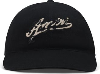 Amiri Black Baroque Logo Dad Hat