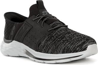 Skechers Mens Slip In Garner Newick Sneaker In Black