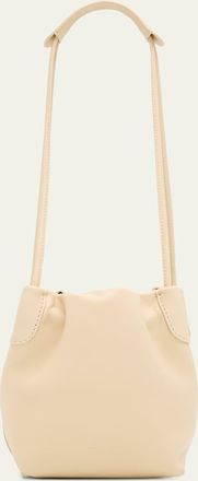 Loro Piana Bale Micro Softy Leather Top-Handle Bucket Bag