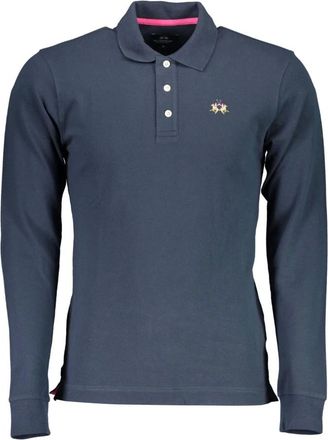 La Martina Heren, Tops, Blauw, Maat: S