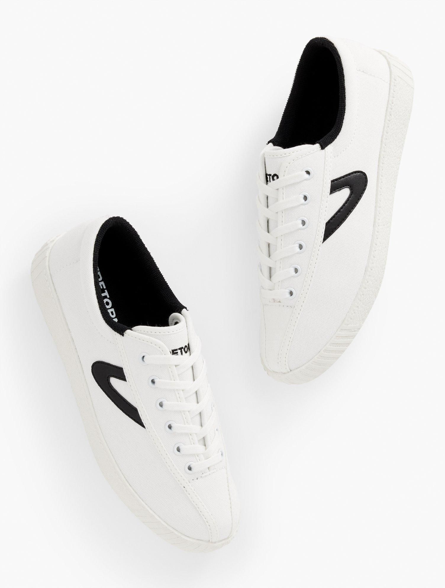 All white leather tretorn clearance