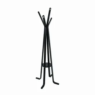 Vacchetti Vacchetti - Perchero De Pie De Madera Negra Con 4 Brazos Cm50h180