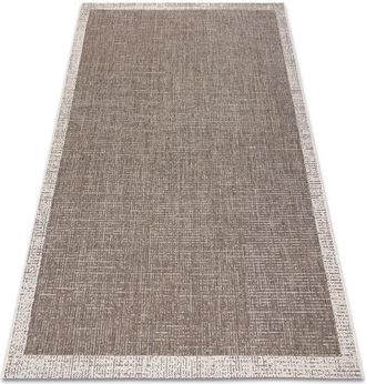 RugsX Rugsx - carpet sizal floorlux 20401 Frame taupe / champagne beige 240x330 cm